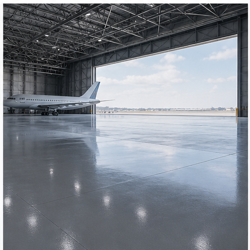 Aircraft Hangar floor installation