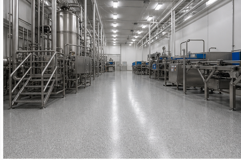 Food Processing Facility floor installation